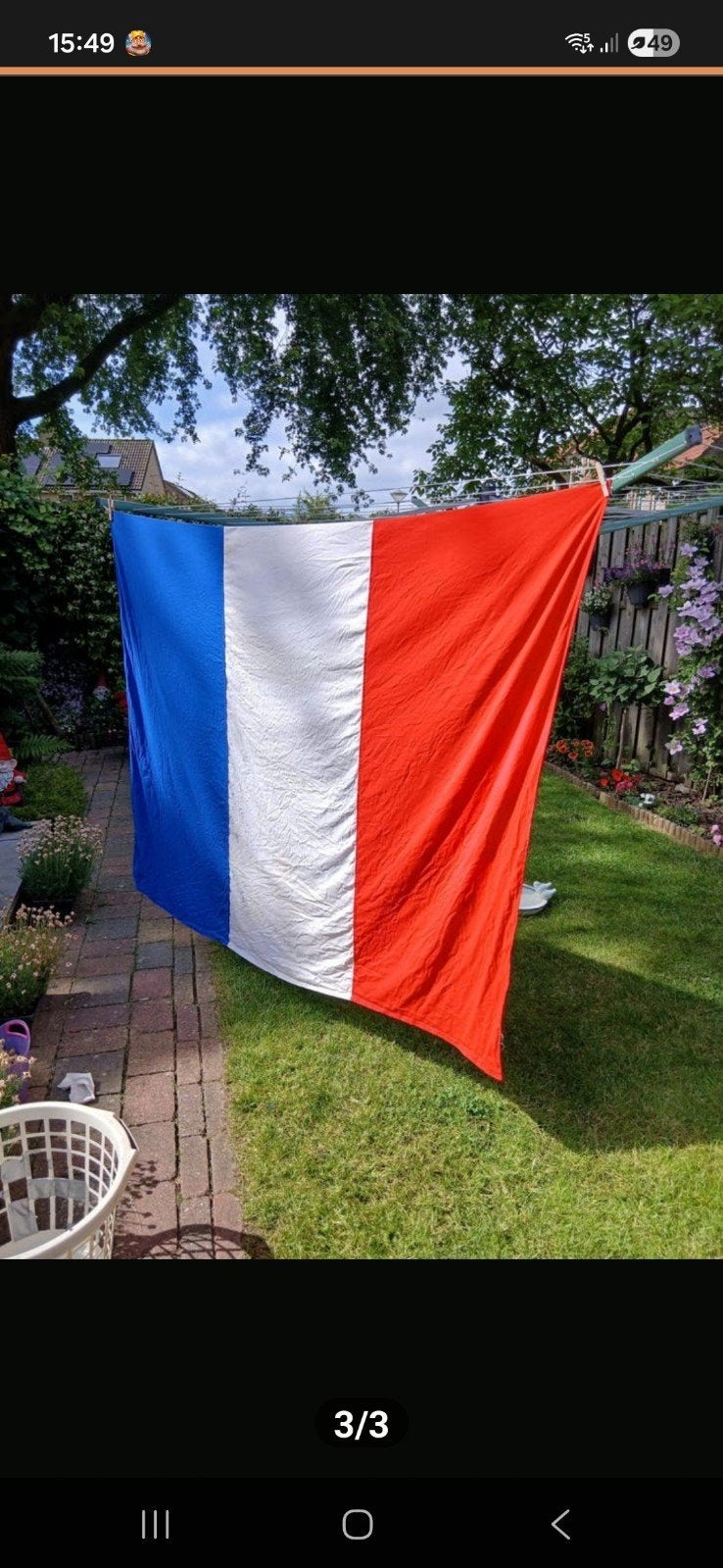 Nederlandse vlag  2 bij 3 meter, Ophalen