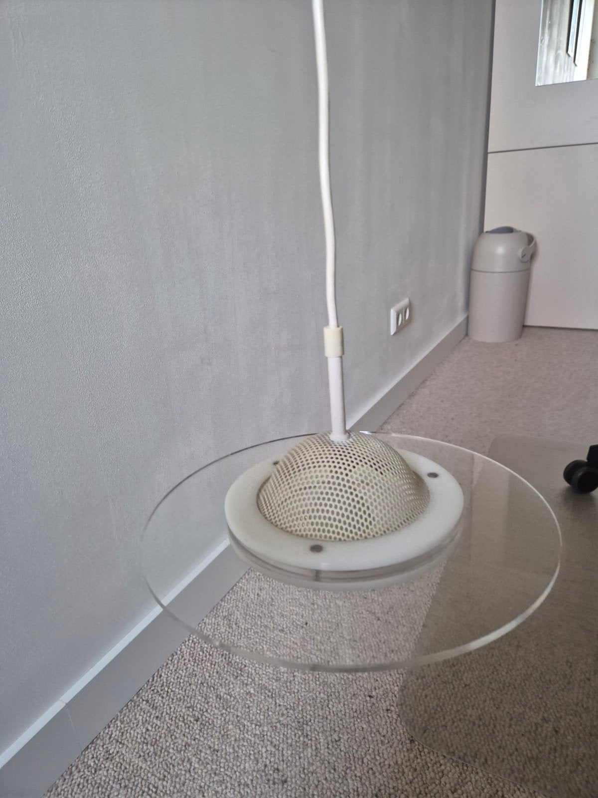 Retro space age hanglamp, Ophalen of Verzenden, Zo goed als nieuw, Retro Space Age, GU10