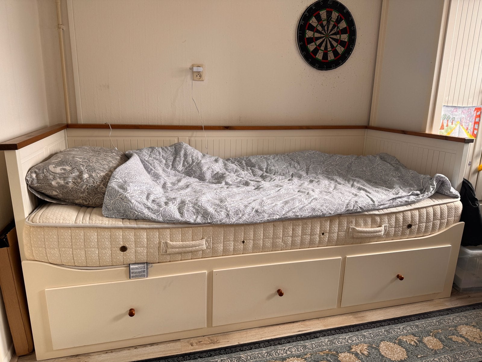 Bed+ kledingkast, 85 tot 100 cm, Zo goed als nieuw, 180 cm of meer, Ophalen