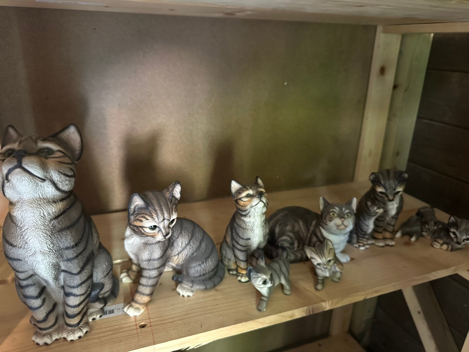 Verzameling van beeldjes schattige katten poezen. Gesigneerd, Ophalen of Verzenden