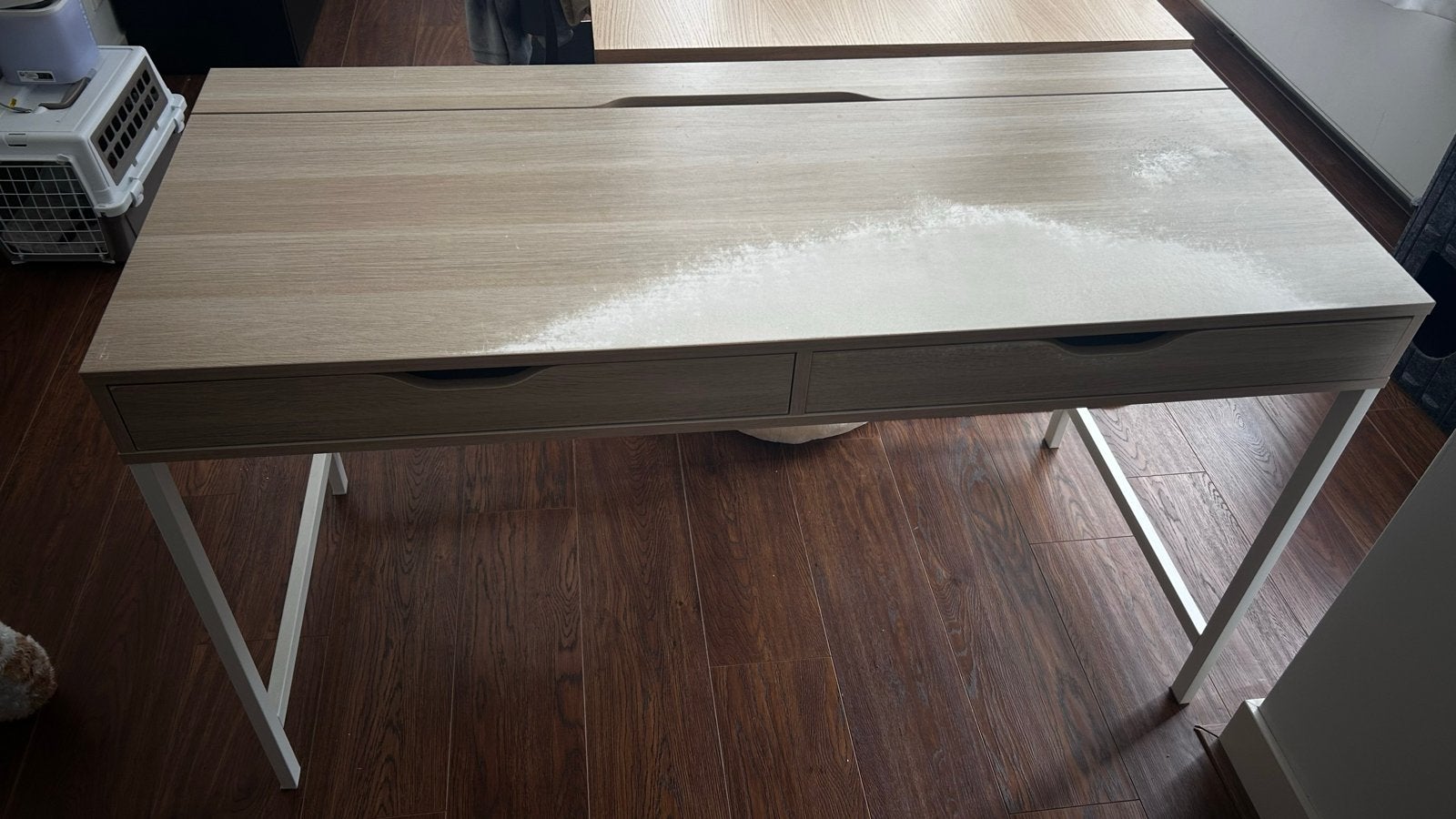 Ikea Alex desk 132x58 cm, Ophalen, Gebruikt, Met lades, Spaanplaat of MDF