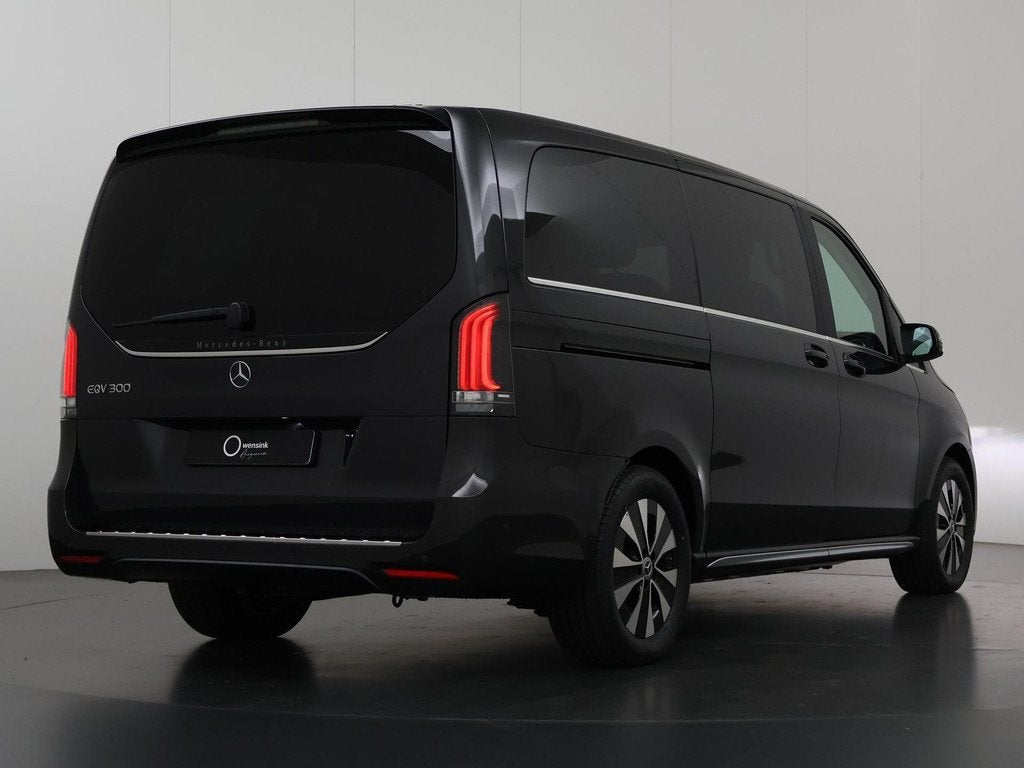Mercedes-Benz EQV 300 L2 Avantgarde 90 kWh | Panoramadak | B, Auto's, Stof, Zwart, 365 km, 7 stoelen