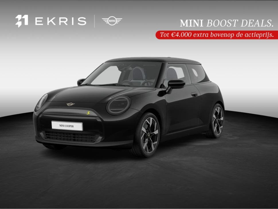 MINI Cooper SE Classic M 54.2 kWh | Panorama Dak | Sportstuu, Auto's, Mini, 4 stoelen, Leder en Stof, 218 pk, 315 min