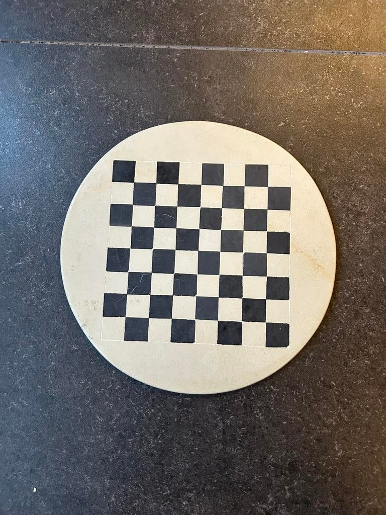 Handmade stone chess board and pieces, Ophalen of Verzenden