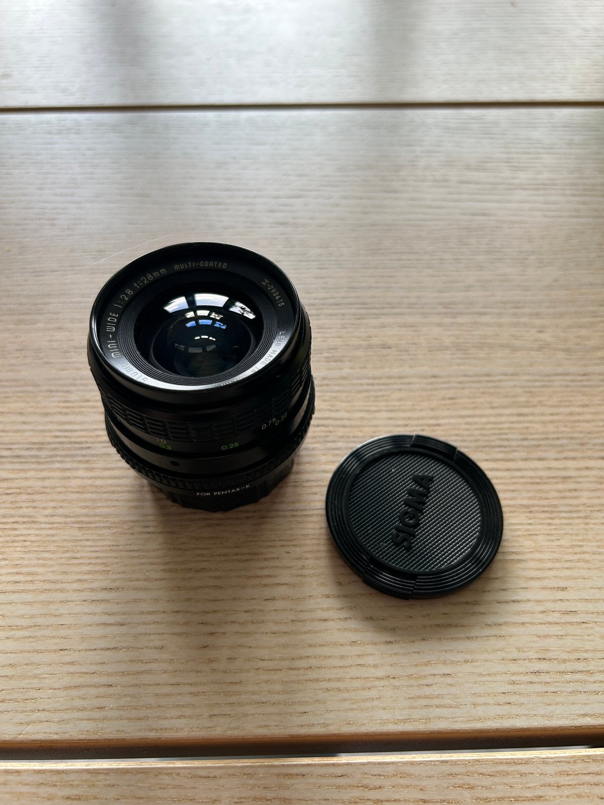 Sigma mini-wide 28mm f2.8 voor Pentax K mount, Gebruikt, Sigma, Pentax K-mount, 28 mm