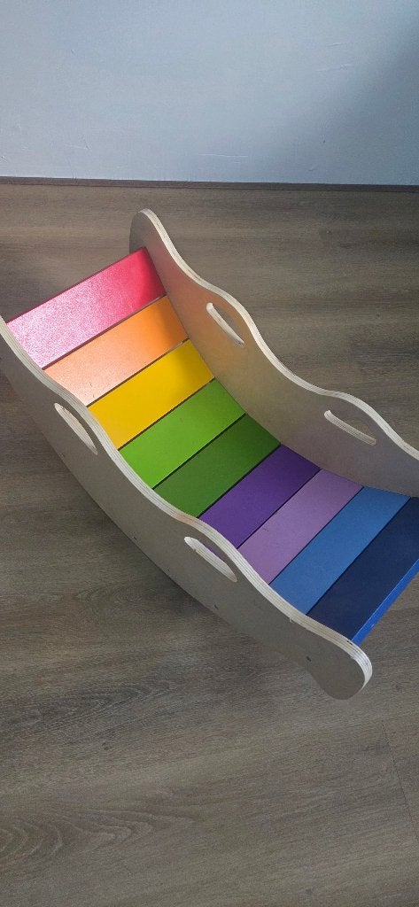 Leuke speelbrug regenboog, Kinderen en Baby's, Speelgoed | Houten speelgoed, Ophalen of Verzenden, Gebruikt, Overige typen