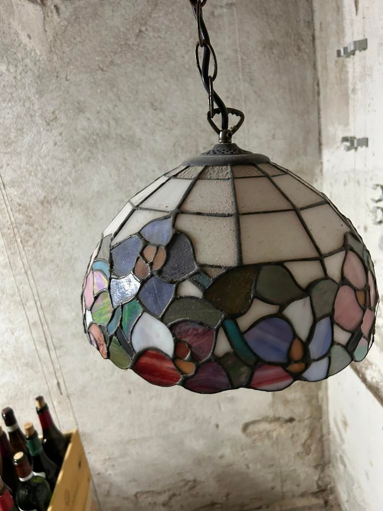 Tiffany glas in lood lampen, zeer goede staat!!!, Ophalen, Gebruikt, Glas, Tiffany
