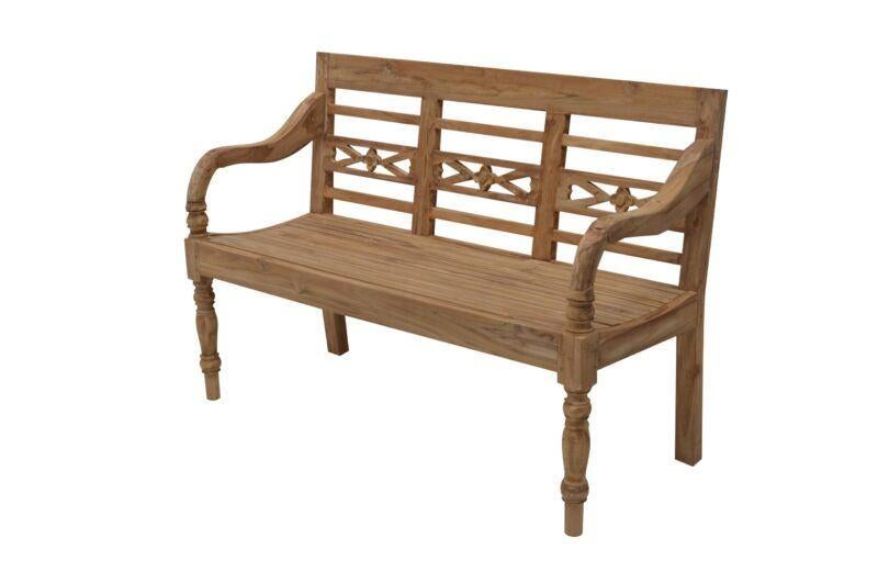 Teak stationsbank / teak tuinbank 100 cm, Tuin en Terras, Tuinbanken, Verzenden, Nieuw, Teakhout