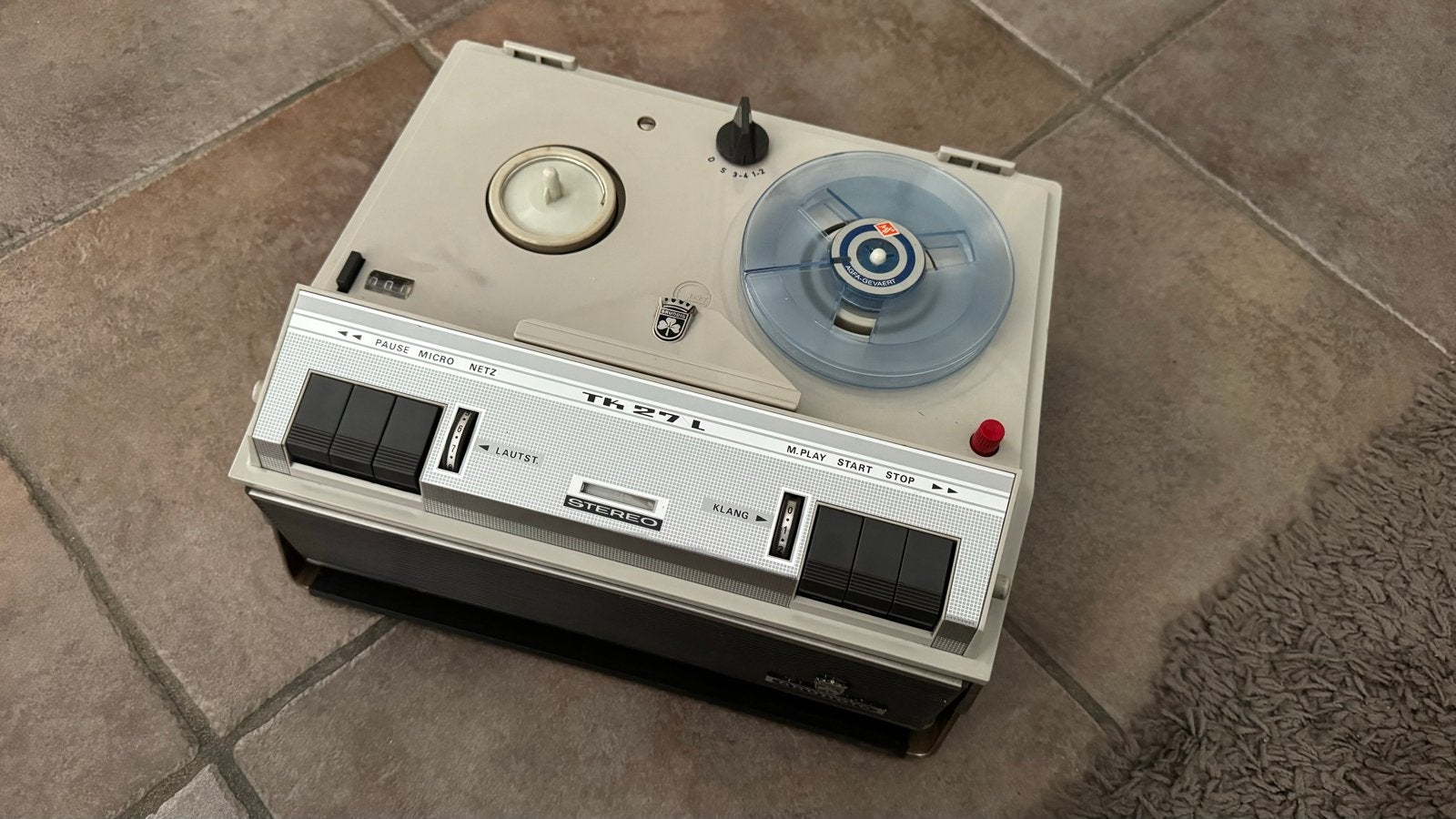 Grundig TK27L bandrecorder - Vintage audio, Ophalen of Verzenden, Bandrecorder, Met banden