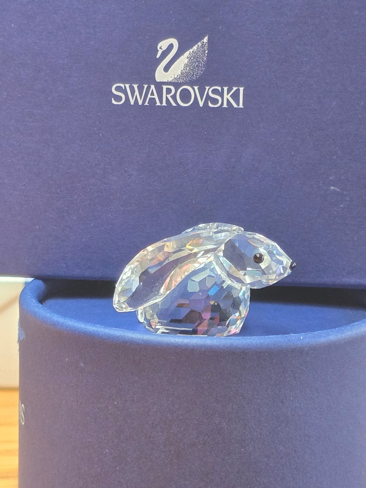 Swarovski Kristal Konijn - Zo goed als nieuw, Verzamelen, Swarovski, Ophalen of Verzenden, Zo goed als nieuw, Figuurtje