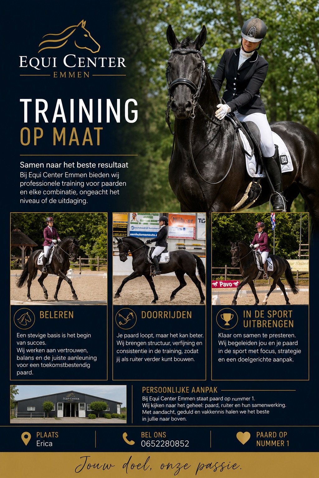 🐴 TRAINING OP MAAT BIJ EQUI CENTER EMMEN 🐴, Dieren en Toebehoren, Paarden, Niet van toepassing, Dressuurpaard, Meerdere dieren