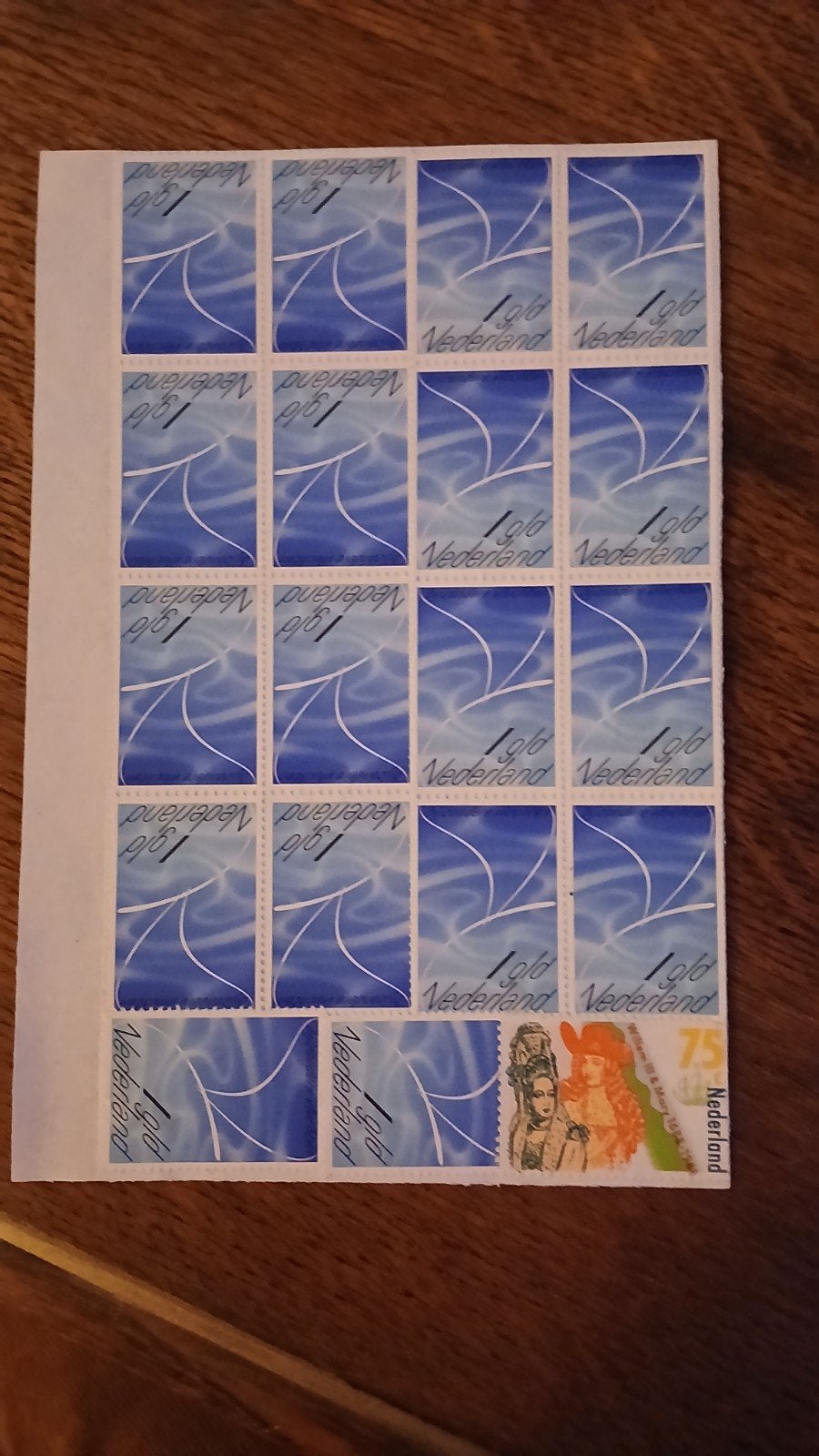 Nederlandse postzegels 1 gulden en 75 cent, Ophalen of Verzenden, Na 1940, Postfris