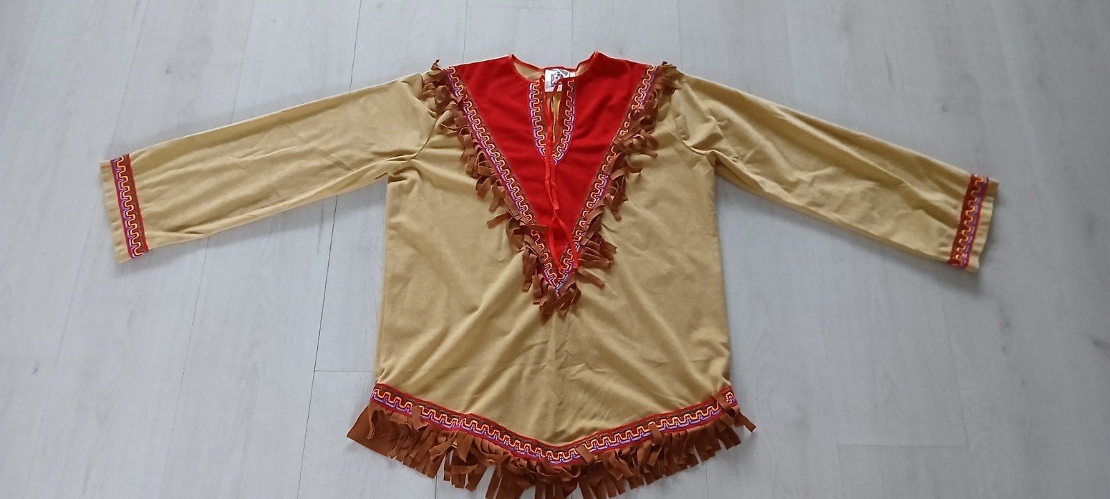 164 indiaan overgooier verkleden carnaval magic by freddy's, Ophalen of Verzenden, Zo goed als nieuw, 158 t/m 164, Jongen of Meisje