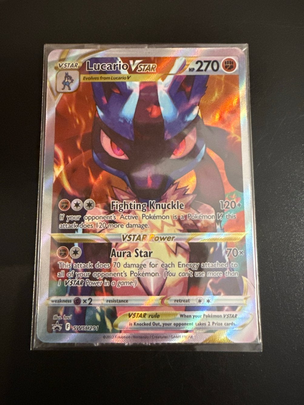 SEALED Lucario VSTAR (SWSH 291), Ophalen of Verzenden, Zo goed als nieuw