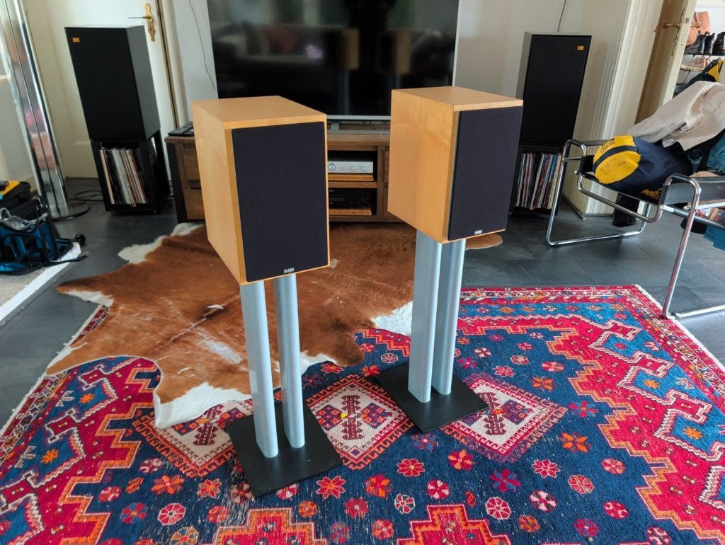 Bowers & Wilkins CM 2, Audio, Tv en Foto, Luidsprekers, Ophalen, Gebruikt, Inclusief standaarden, 60 tot 120 watt