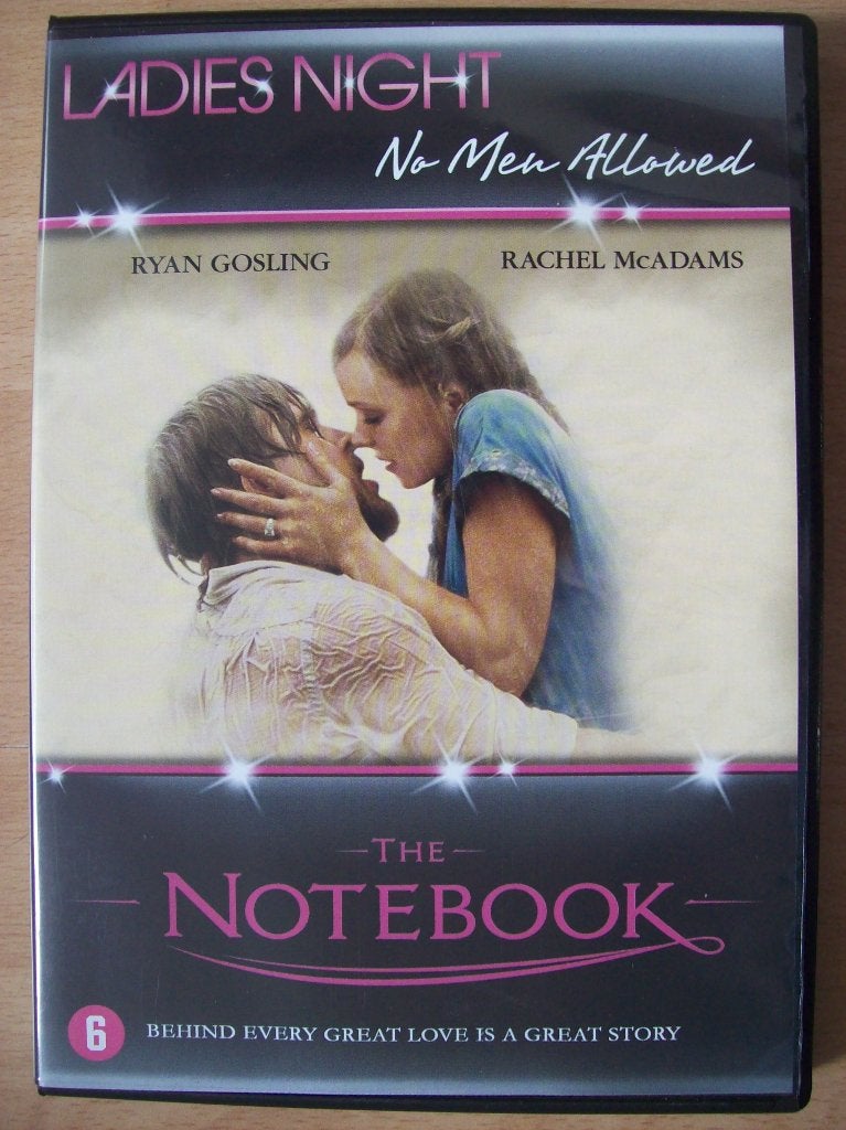 DVD The Notebook Ryan Gosling Rachel McAdams - ladies night, Vanaf 6 jaar, Ophalen of Verzenden, Zo goed als nieuw