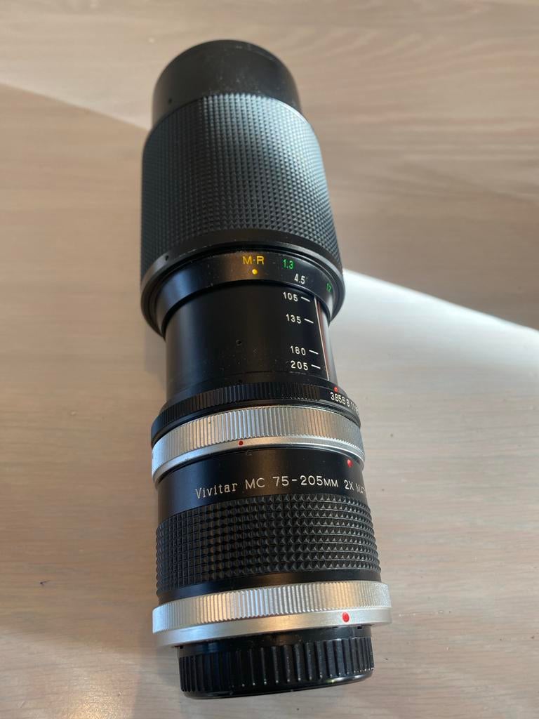 Vivitar MC 75-205mm 2X Macro Zoomlens, Ophalen of Verzenden, Gebruikt, Telelens, Zoom
