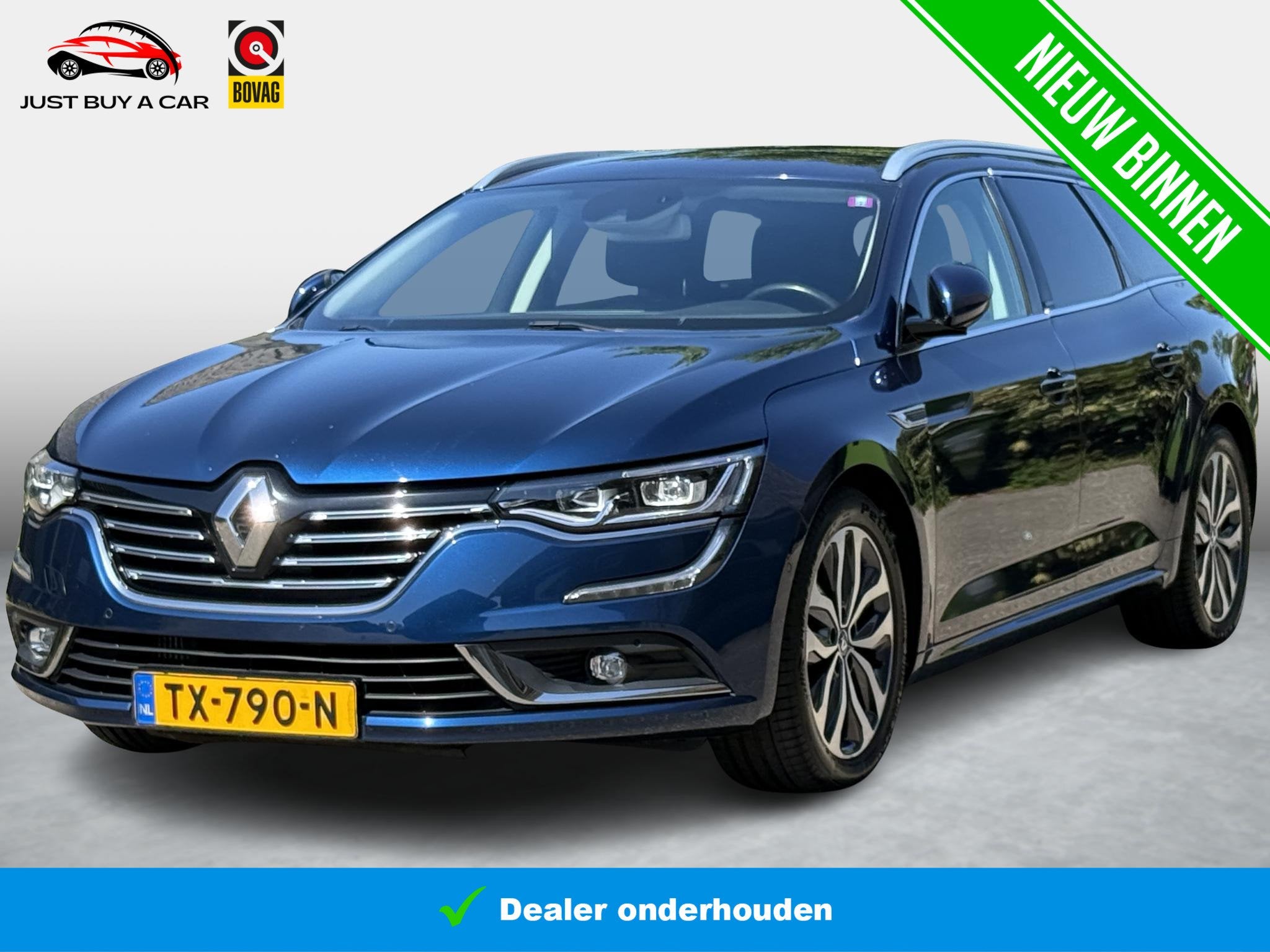 Renault Talisman Estate 1.6 TCe Intens / Apple & Android / M, Auto's, Renault, 1618 cc, Gebruikt, 4 cilinders, Blauw