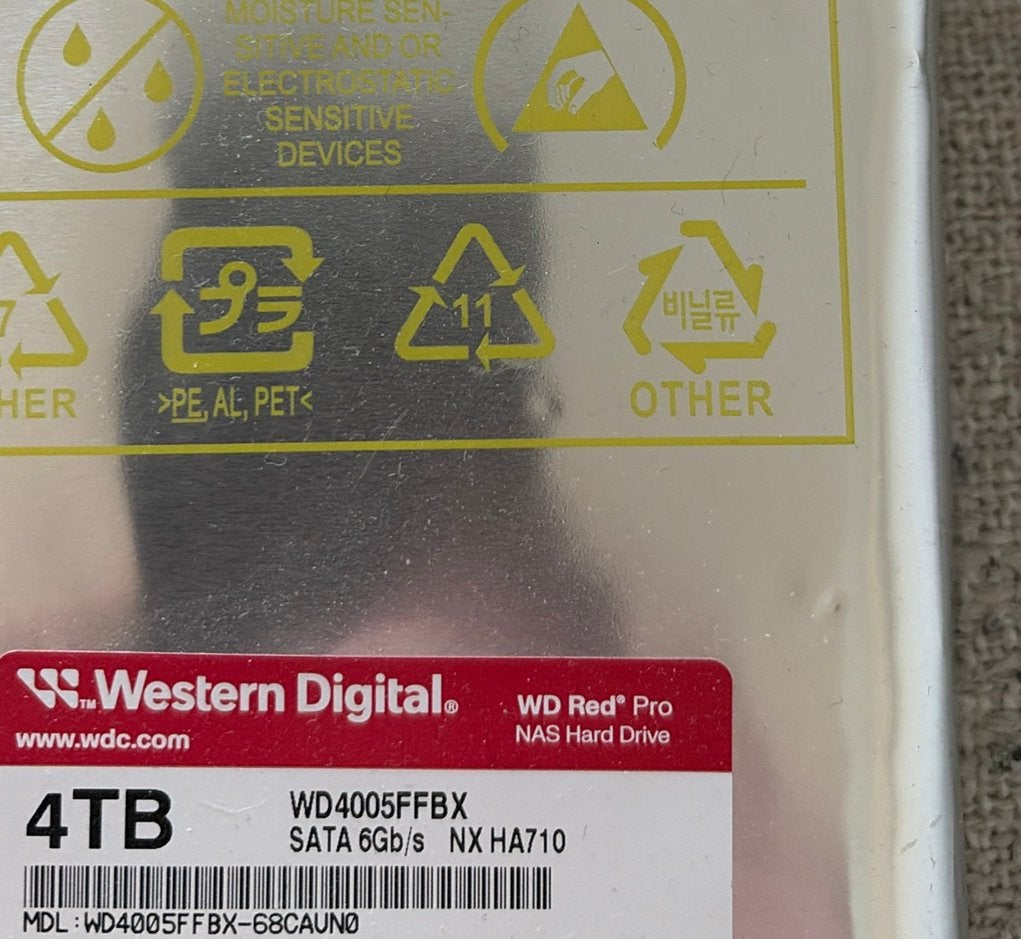 Nas harddisk wd 4tb nasware, Computers en Software, Harde schijven, Ophalen, Zo goed als nieuw, Desktop