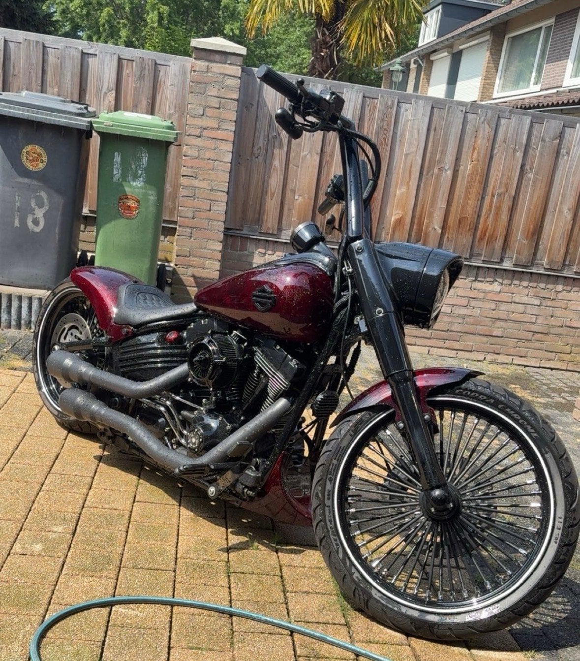Harley Davidson Rocker Custom - Airride & Big Spoke, 2 cilinders, Chopper, Gebruikt, Particulier