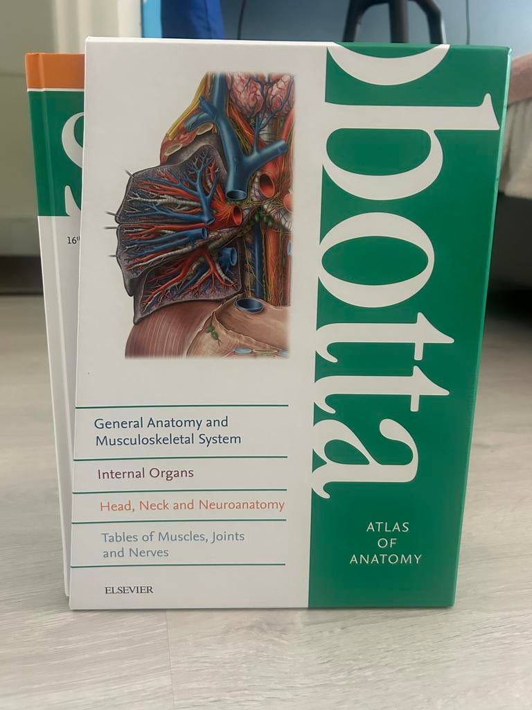 Sobotta Atlas of Anatomy - 16e editie (3 delen) + Tabellen, Ophalen of Verzenden, Beta, Zo goed als nieuw, WO