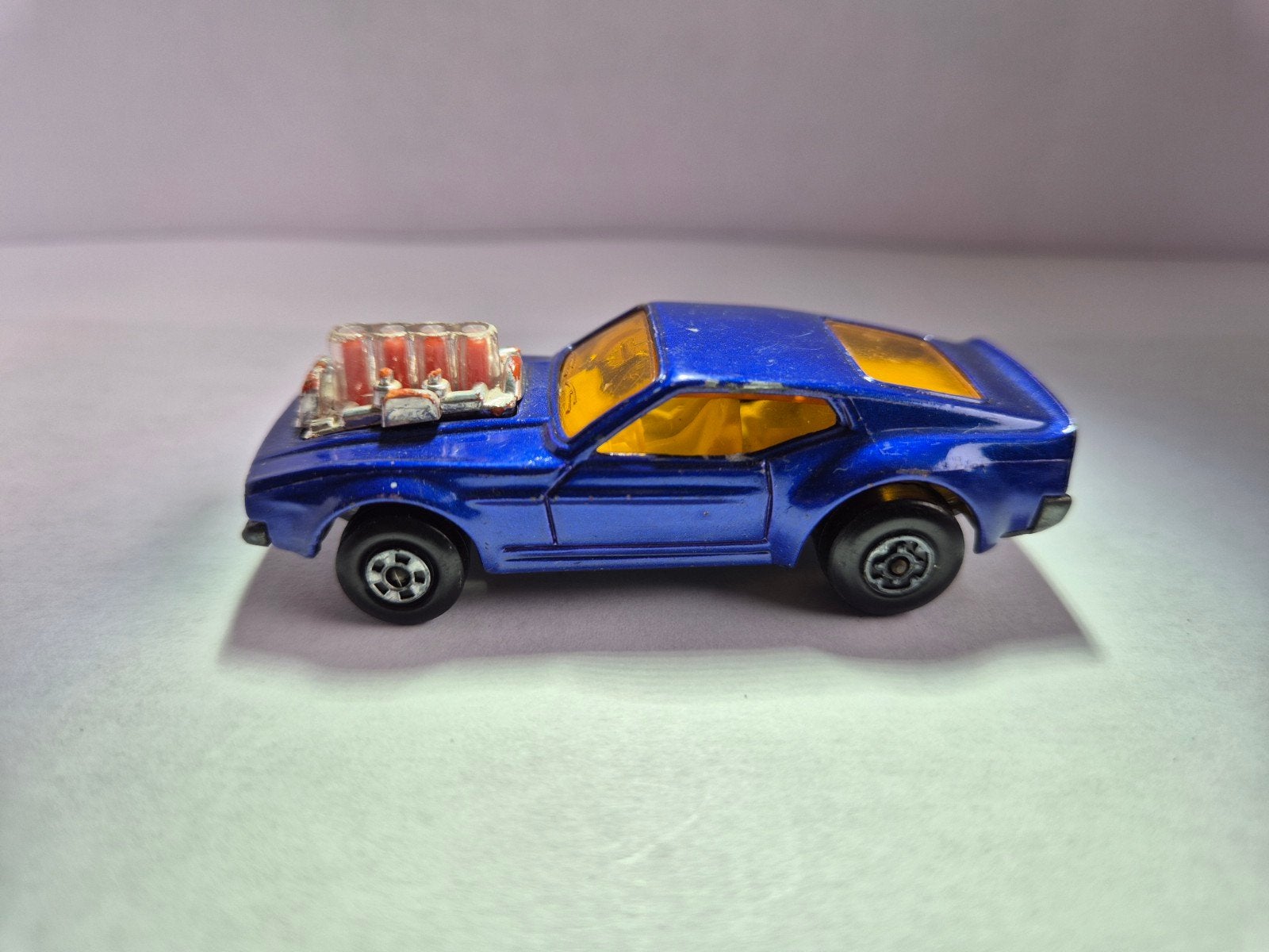 Matchbox Rolamatics H10 Mustang Piston Popper 1973, Ophalen of Verzenden, Gebruikt, 1:50 of kleiner, Auto