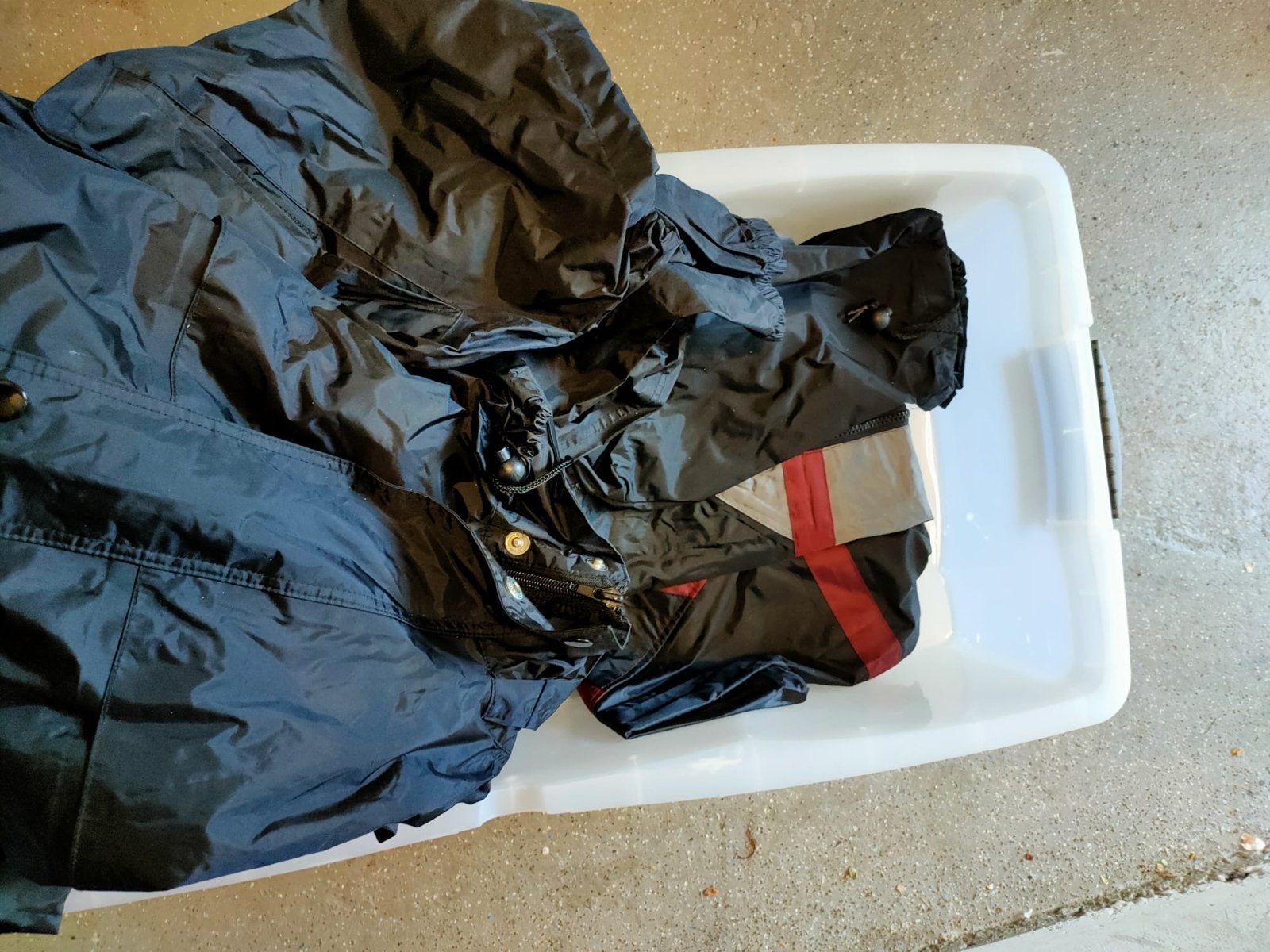 Donkerblauw regenpak - ideaal voor fietsen of wandelen, Ophalen, Gebruikt, Regenbroek, Heren