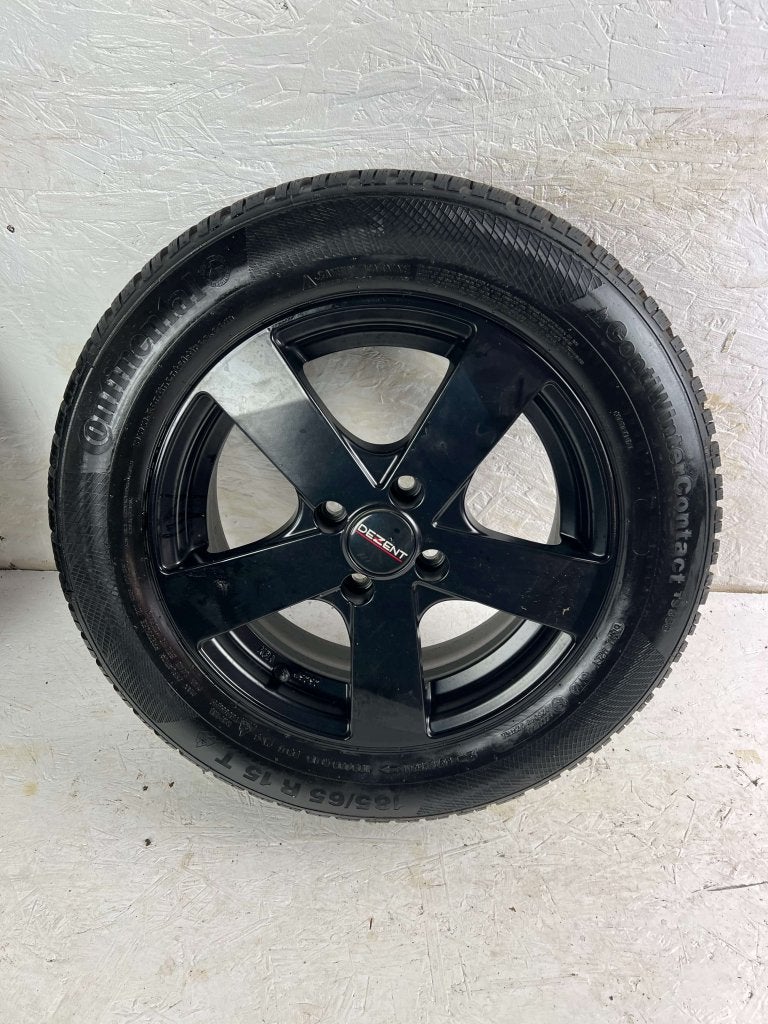Volkswagen Polo Lupo Opel Corsa velgen 15" 4x100 winterset, Auto-onderdelen, Niet ingevuld, Gebruikt, 15 inch, Banden en Velgen