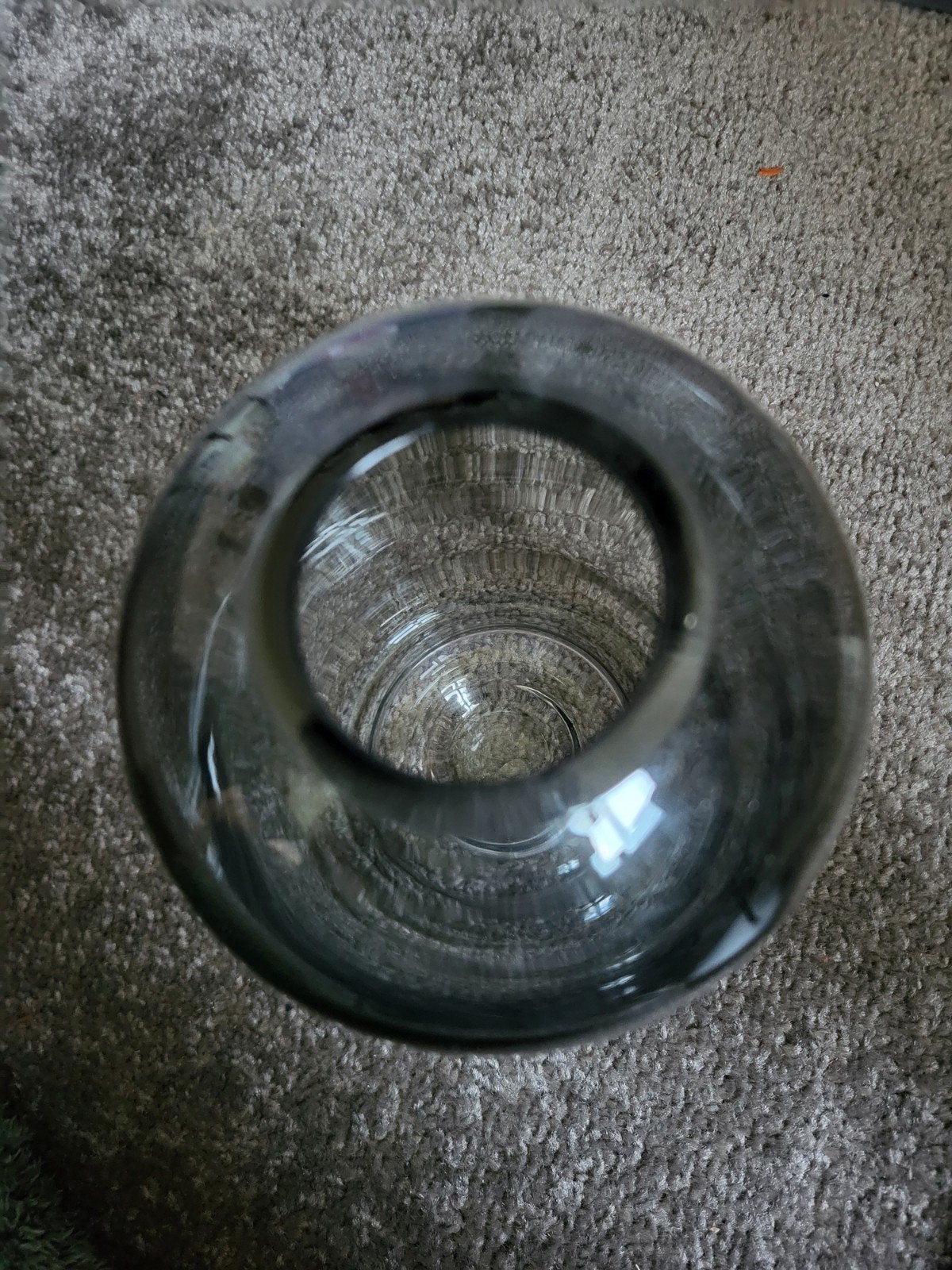 Donkere glazen vaas/cloche, Ophalen of Verzenden