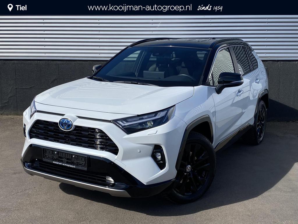 Toyota RAV4 2.5 Hybrid AWD Bi-tone edition Parelmoer, naviga, Automaat, Stof, Gebruikt, Euro 6