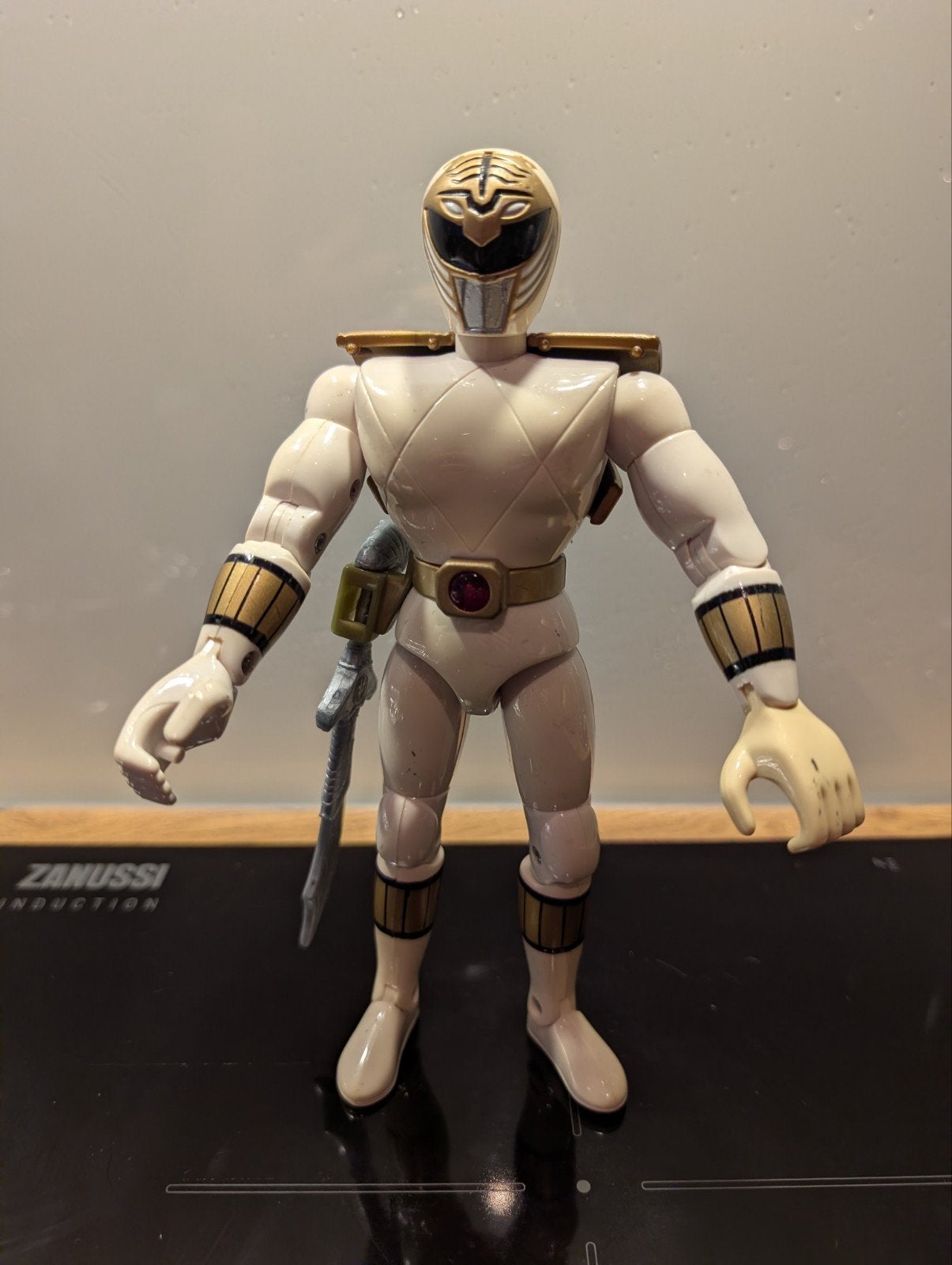 Vintage Power Rangers White Ranger actiefiguur (1995), Ophalen of Verzenden, Gebruikt