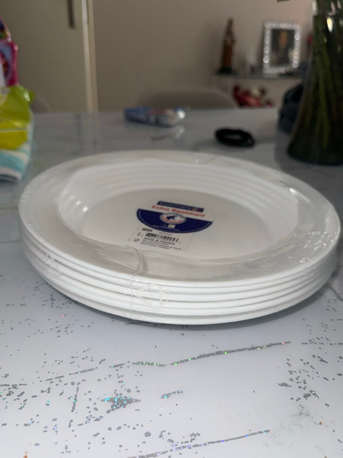 Nieuwe Luminarc ontbijtborden - Extra Resistant, Ophalen, Overige merken, Nieuw, Glas