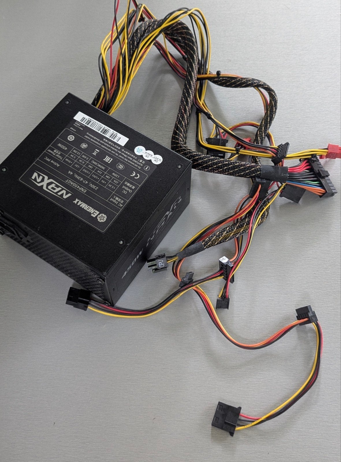 Enermax ENP450AGT 450W Voeding - Betrouwbaar en Efficiënt, Verzenden, Gebruikt