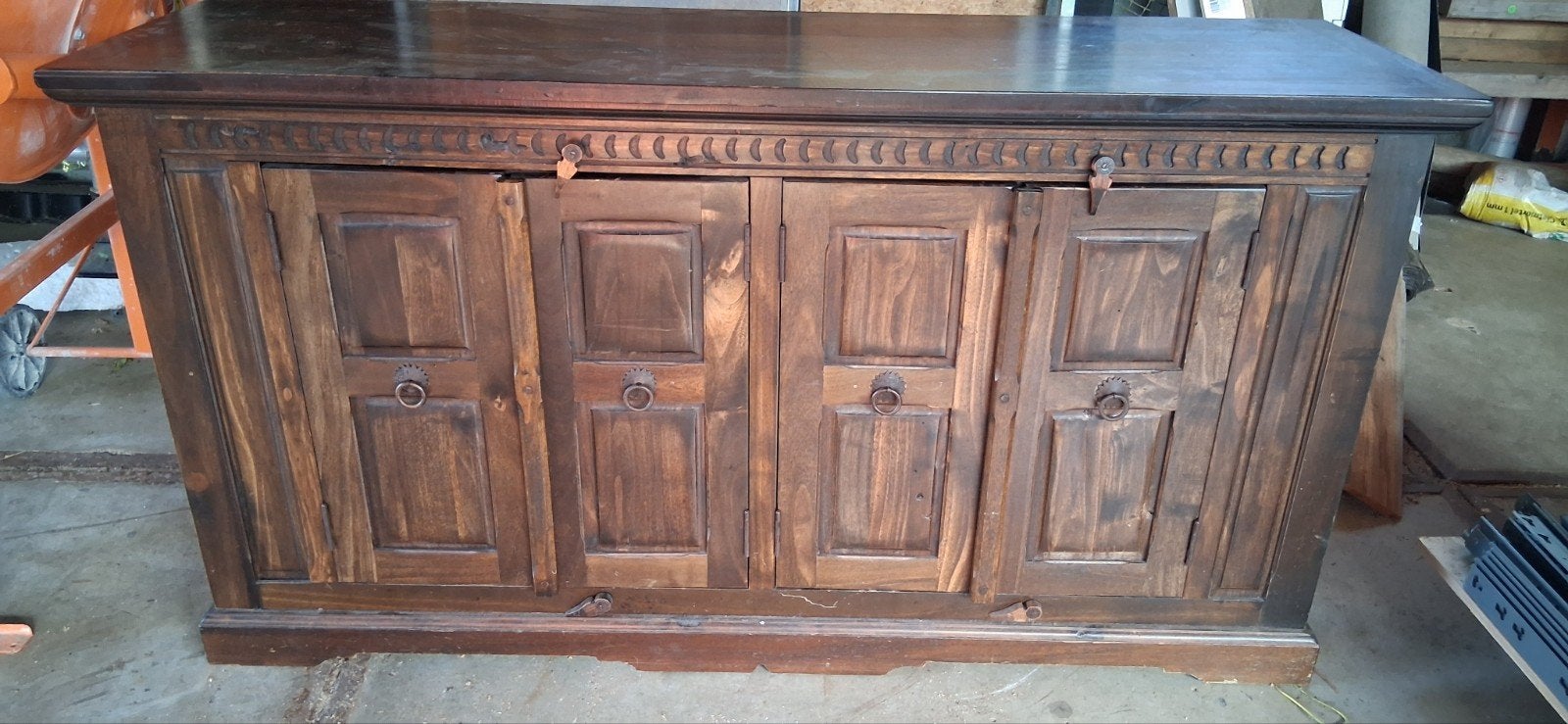 Houten dressoir met 4 deuren, Ophalen, 25 tot 50 cm, 150 tot 200 cm