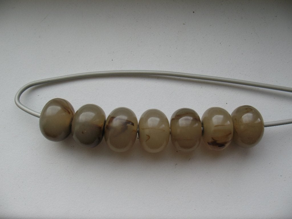 Set van 7 Kralen Vintage, Hobby en Vrije tijd, Kralen en Sieraden maken, Zo goed als nieuw, Kraal, Ophalen of Verzenden