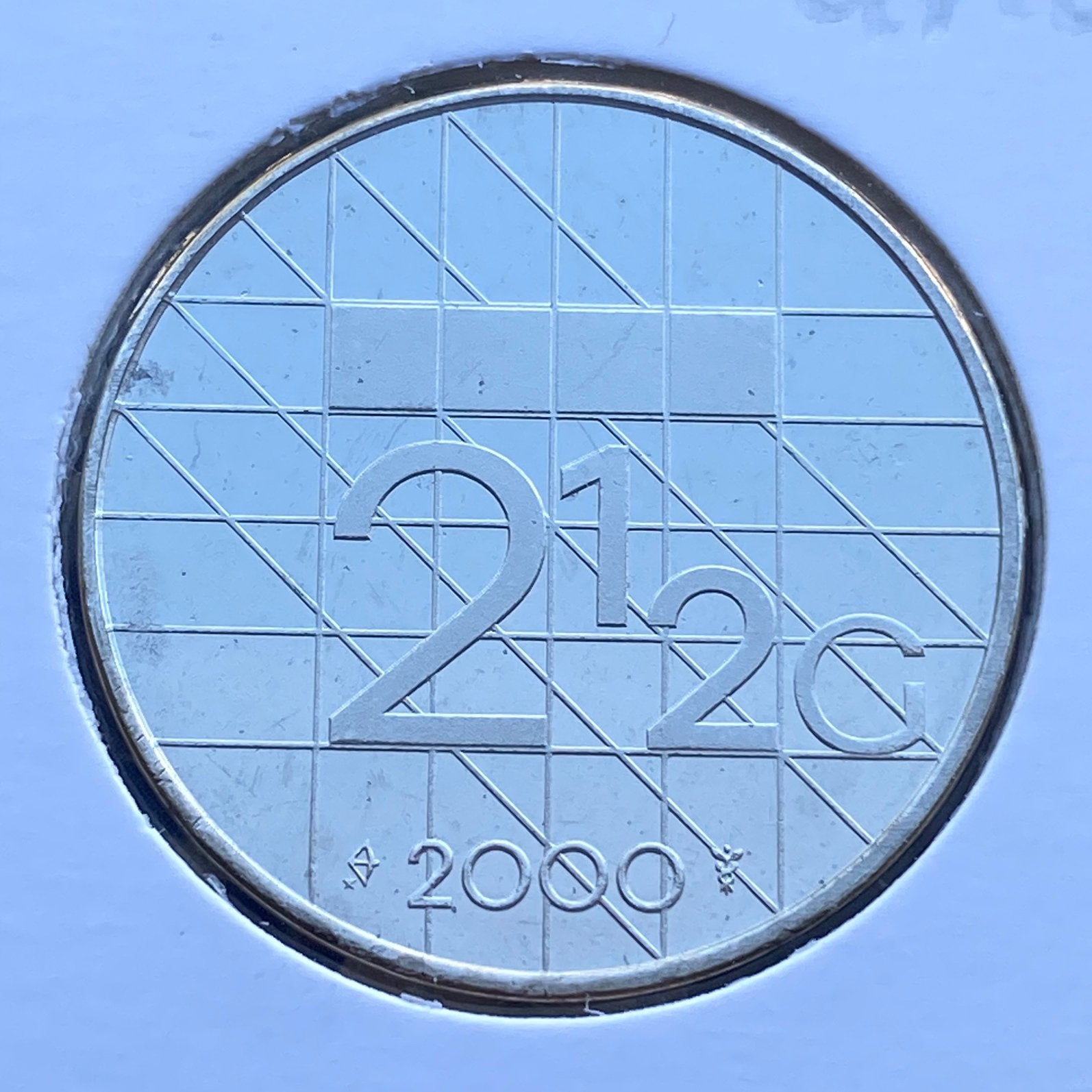 UNC / FDC Rijksdaalder uit de eeuwisseling 2000 van Beatrix, Verzenden, Koningin Beatrix, 2½ gulden, Losse munt