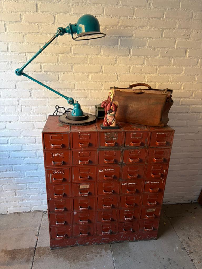 Industriele vintage Werk kast met 35 lades, Huis en Inrichting, Ophalen, Industrieel vintage, ., 50 tot 100 cm