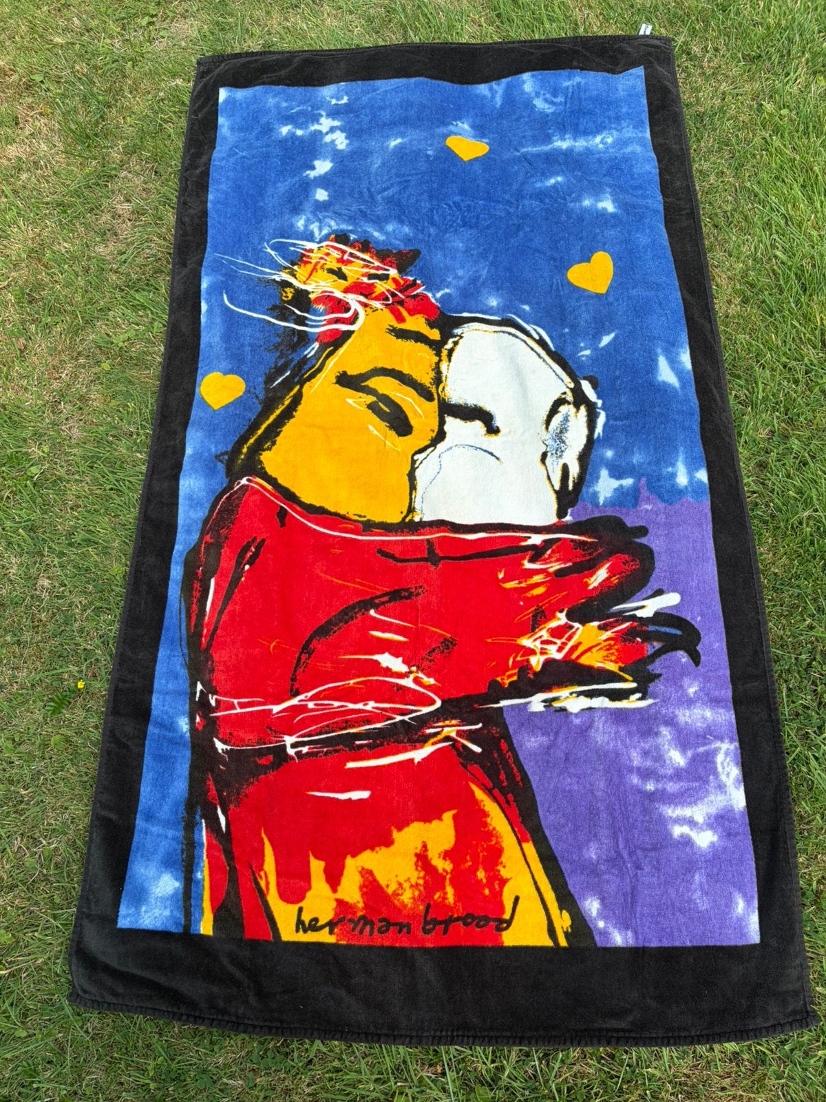 Strandlaken Herman Brood 168x94, Ophalen of Verzenden