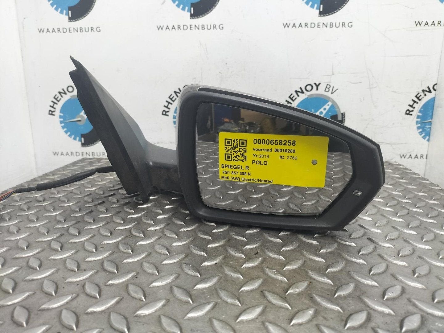 VOLKSWAGEN POLO MK6 AW11.0 TSI SPIEGEL R 2G1857508N 2018, Ophalen of Verzenden, Gebruikt, Stiba lid
