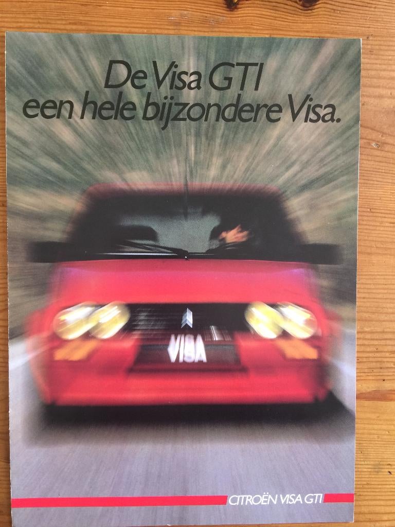 Folder van Citroën Visa GTI, gedrukt voorjaar 1985, Ophalen of Verzenden, Nieuw, Citroën