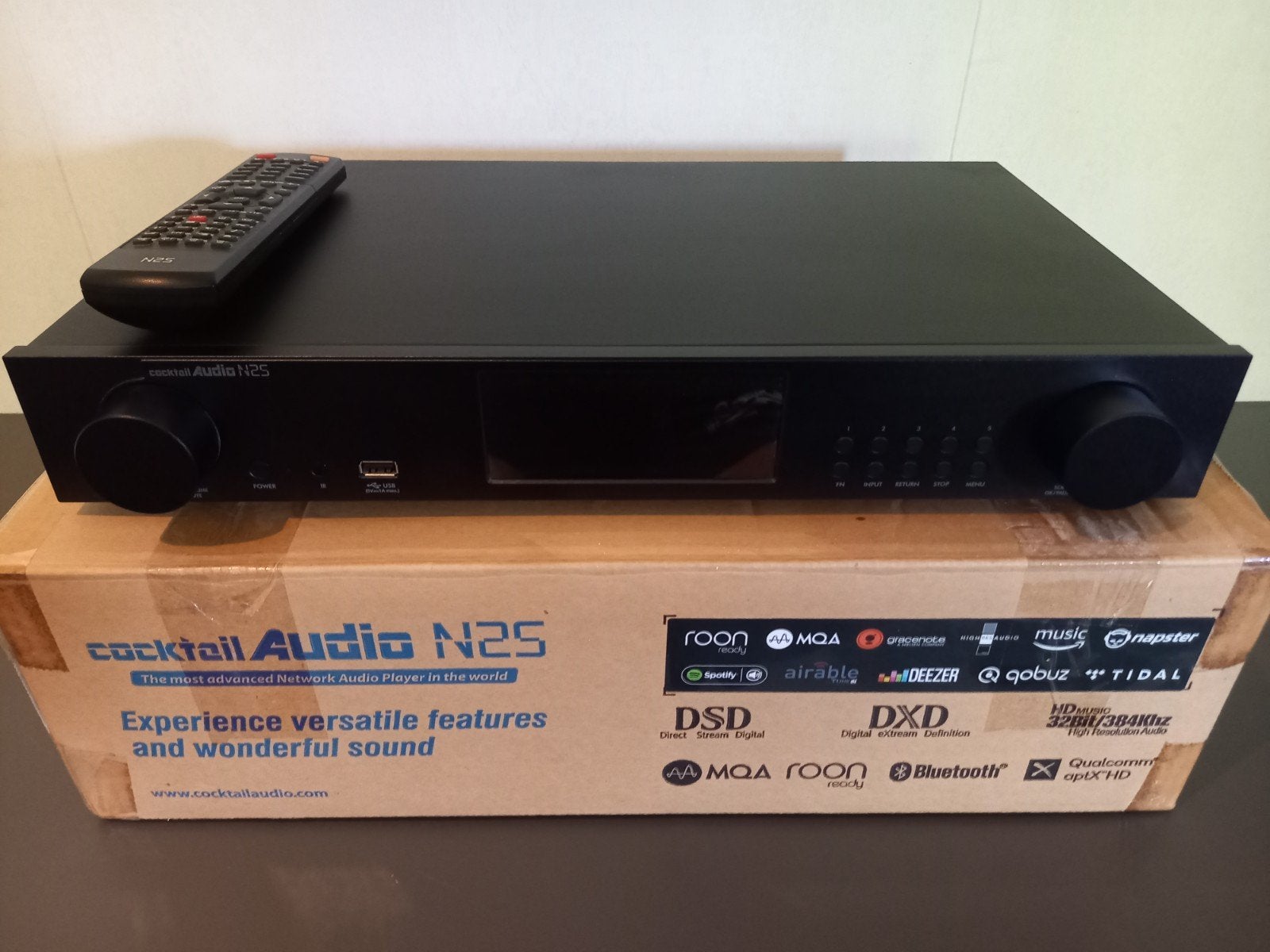 COCKTAIL AUDIO N-25 STREAMER/DAC/NETWERKSPELER BOXED + A.B., Audio, Tv en Foto, Converters, Ophalen of Verzenden, Zo goed als nieuw