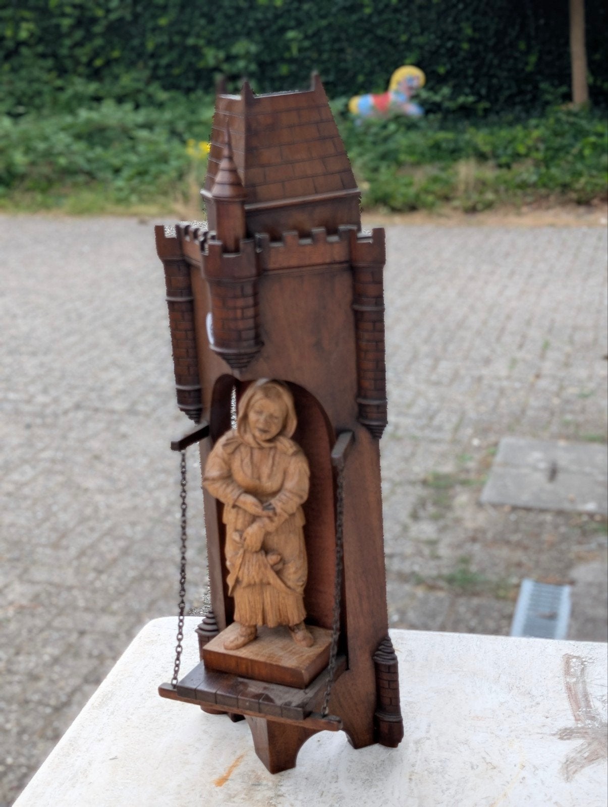 Neogotisch houtsnijwerk 63 hoog €120, Antiek en Kunst, Ophalen