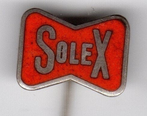 Speldje SOLEX EMAILLE BROMFIETS (A1), Verzamelen, Ophalen of Verzenden, Gebruikt, Overige onderwerpen