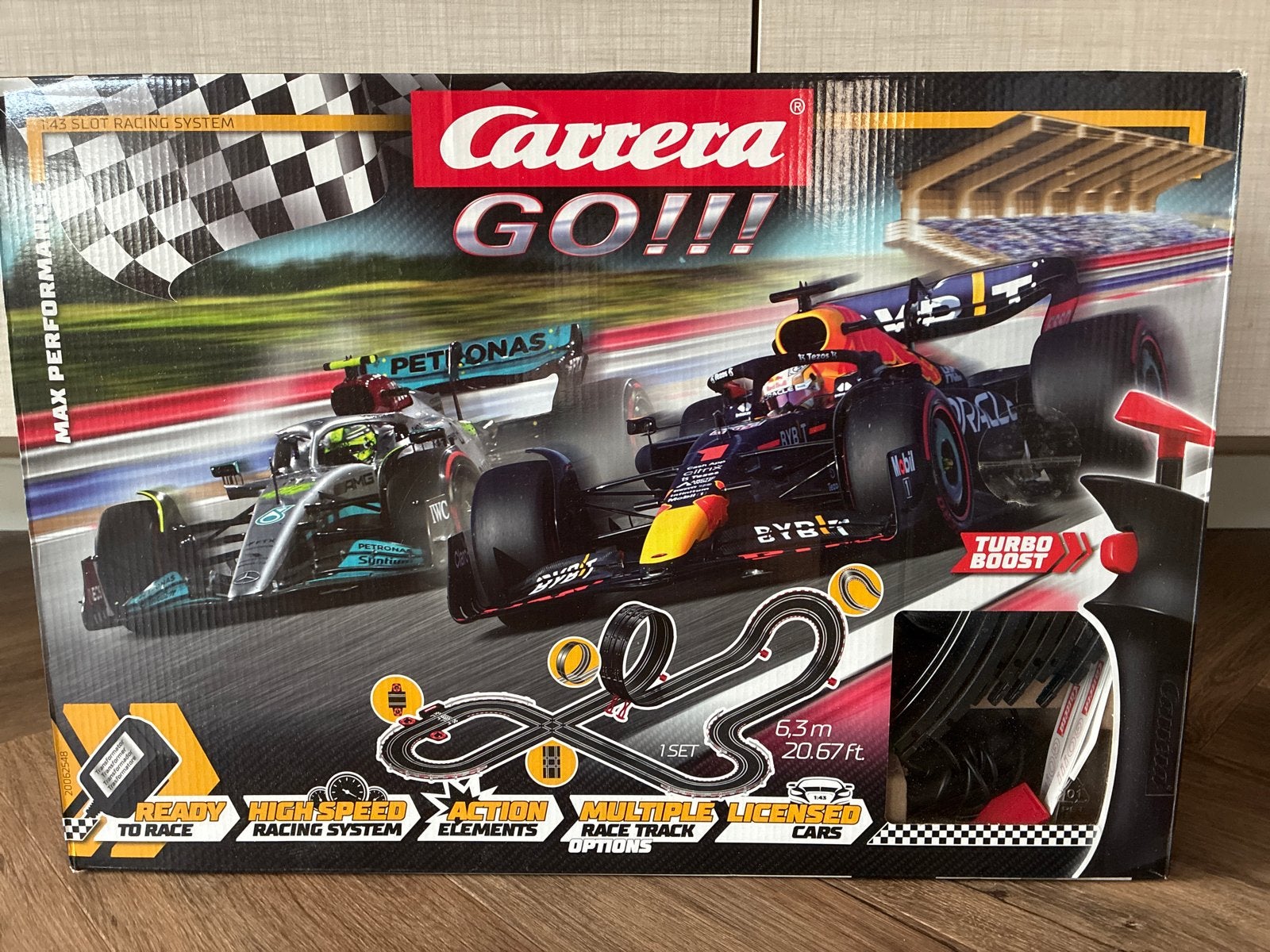 Carrera GO!!! Racebaan met F1 auto's, Carrera, Ophalen of Verzenden, Met looping, Elektrisch