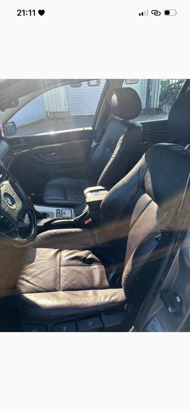 BMW E39 Sedan Paars Leder Interieur