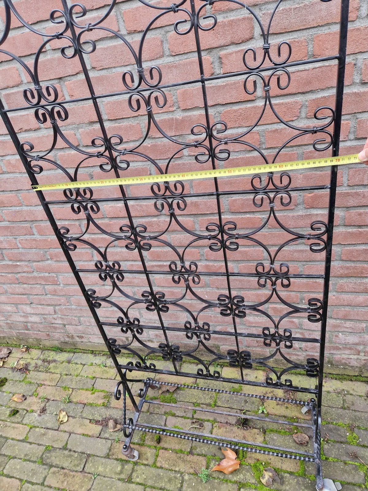 Vintage smeedijzeren plantenrek/decoratief scherm, Ophalen, Vintage, Metaal, Gebruikt