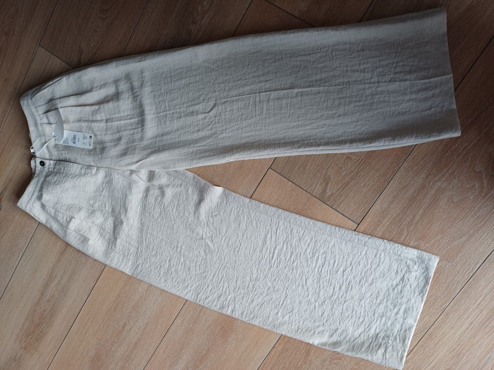 Yaya Linnen Broek en Top Set, Beige, Nieuw, Ophalen of Verzenden, Yaya