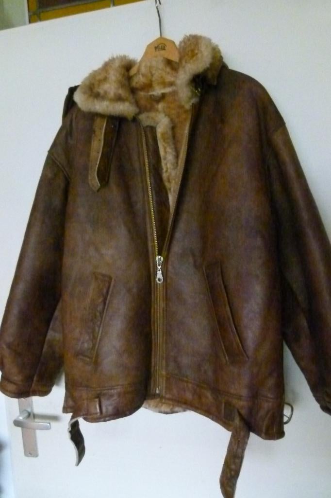 Vliegeniers Bomber Jack / Lammy coat, Kleding | Heren, Jassen | Winter, Ophalen of Verzenden, Gedragen, Maat 52/54 (L), Bruin
