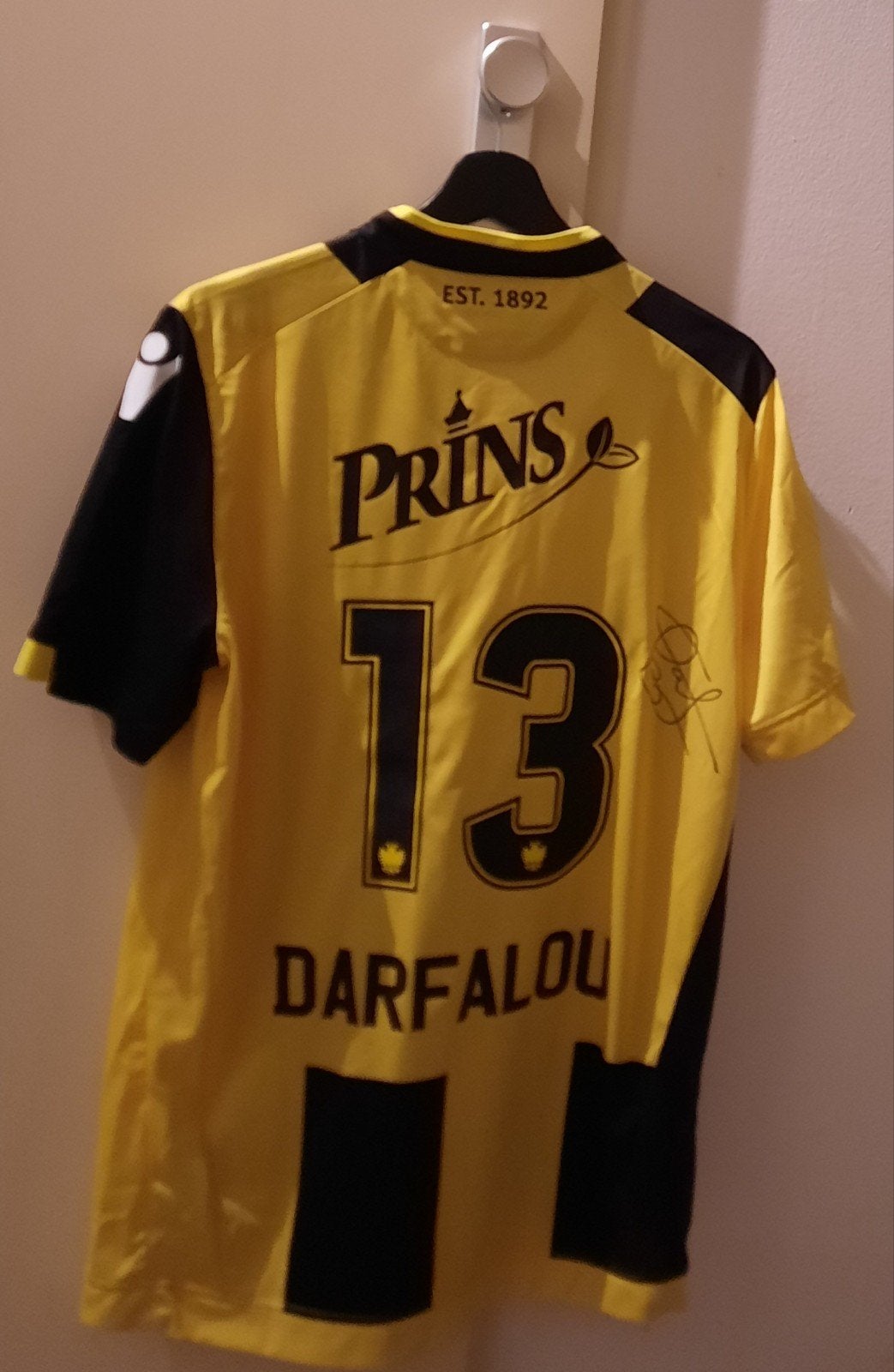 matchworn shirt oussama darfalou, Ophalen of Verzenden, Zo goed als nieuw, Vitesse, Shirt