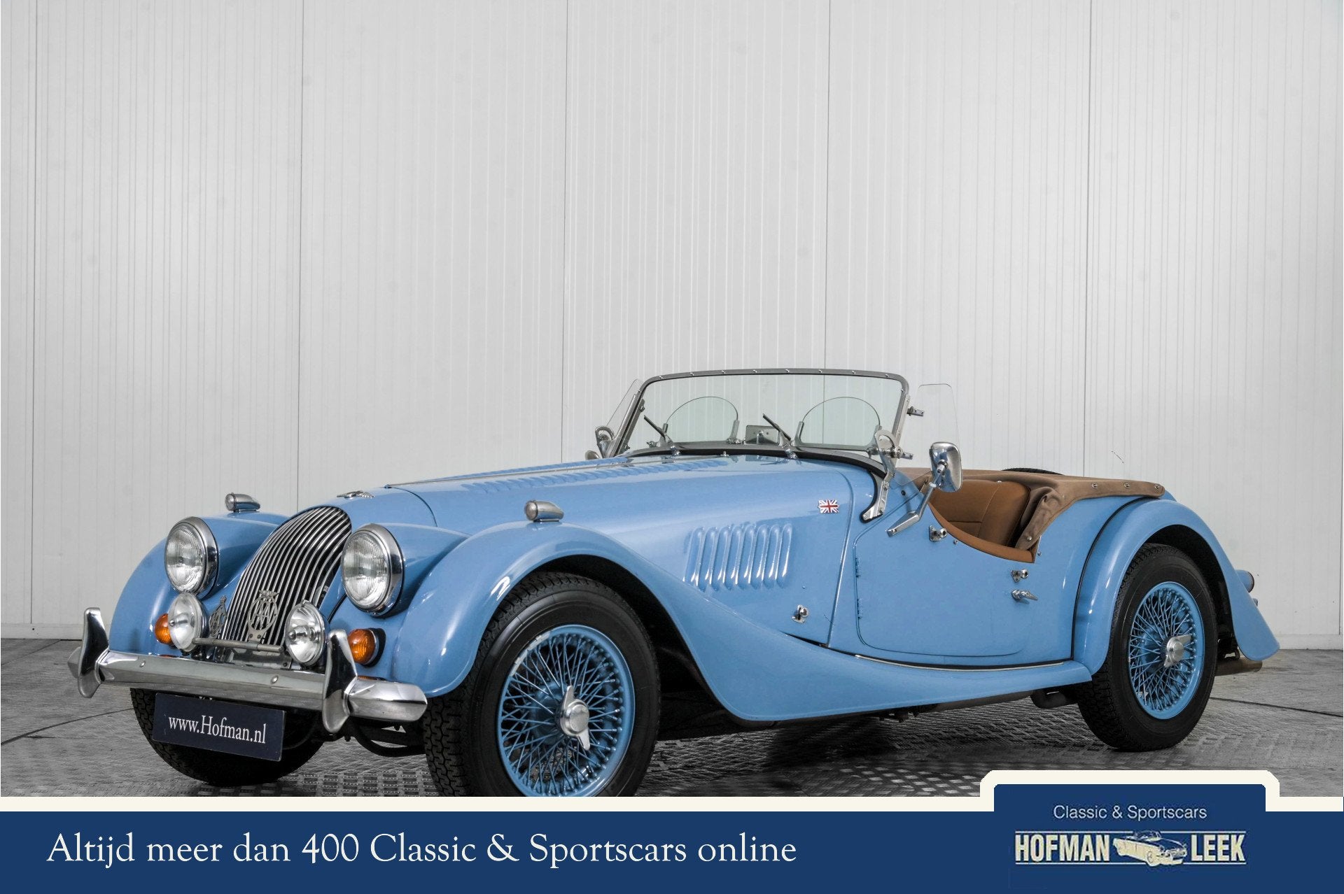 Morgan 4/4 1.6 2-seater . (bj 1979), Auto's, Gebruikt, 4 cilinders, Cabriolet, Blauw